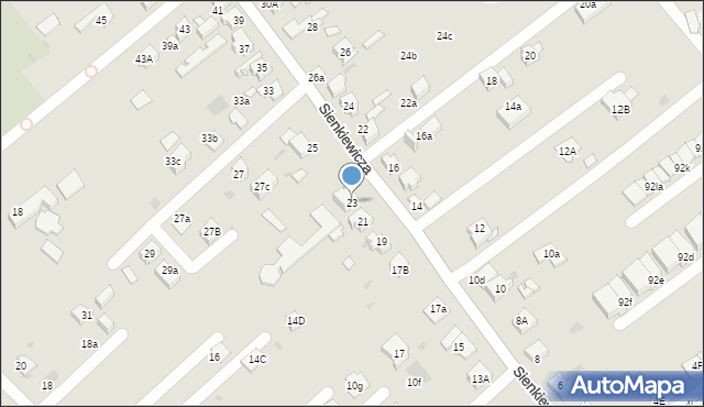 Mysłowice, Sienkiewicza Henryka, 23, mapa Mysłowice
