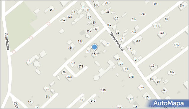 Mysłowice, Sienkiewicza Henryka, 27c, mapa Mysłowice