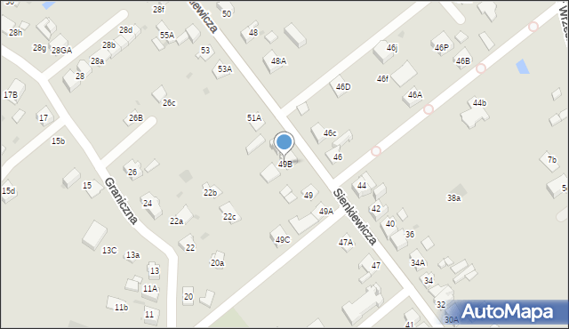 Mysłowice, Sienkiewicza Henryka, 49B, mapa Mysłowice