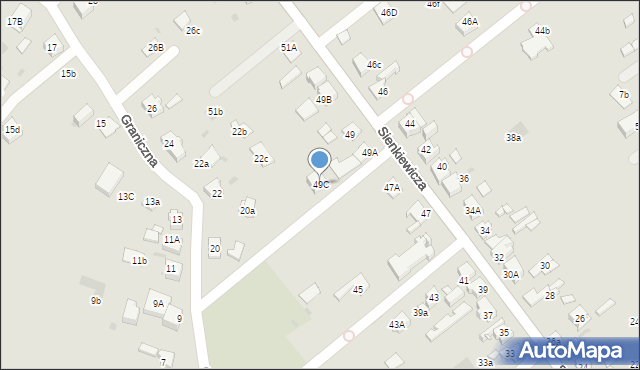 Mysłowice, Sienkiewicza Henryka, 49C, mapa Mysłowice