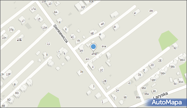 Mysłowice, Sienkiewicza Henryka, 4ma, mapa Mysłowice