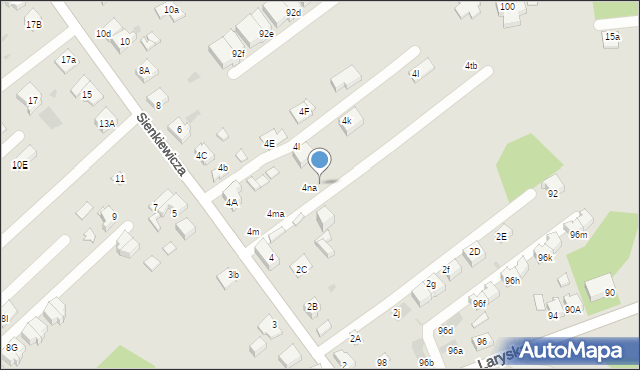 Mysłowice, Sienkiewicza Henryka, 4p, mapa Mysłowice