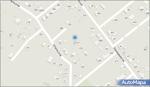 Mysłowice, Sienkiewicza Henryka, 51b, mapa Mysłowice