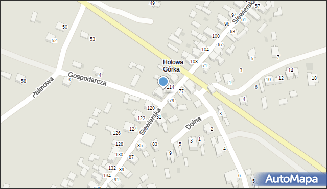 Myszków, Siewierska, 118, mapa Myszków