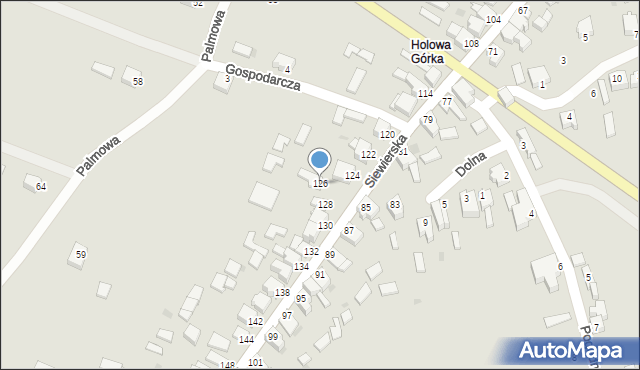 Myszków, Siewierska, 126, mapa Myszków