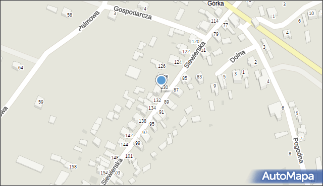 Myszków, Siewierska, 132A, mapa Myszków