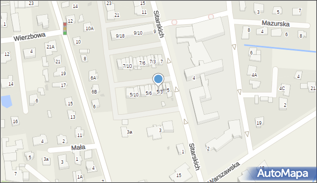 Nadarzyn, Sitarskich, 5/4, mapa Nadarzyn
