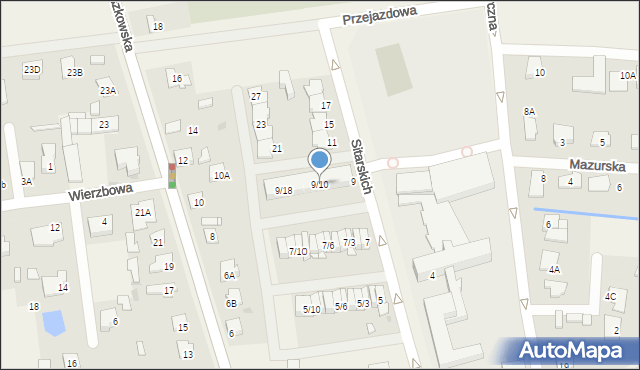 Nadarzyn, Sitarskich, 9/10, mapa Nadarzyn