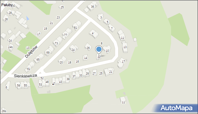 Nałęczów, Sienkiewicza Henryka, 12, mapa Nałęczów