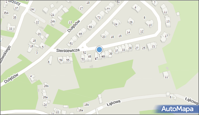 Nałęczów, Sienkiewicza Henryka, 45, mapa Nałęczów