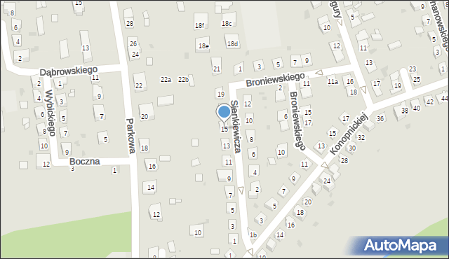 Namysłów, Sienkiewicza Henryka, 15, mapa Namysłów