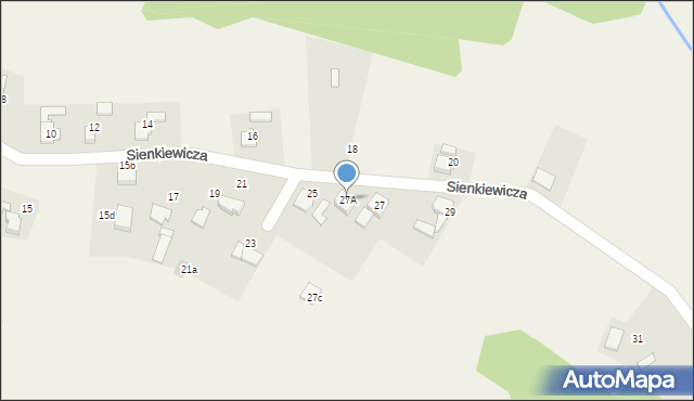Nędza, Sienkiewicza Henryka, 27A, mapa Nędza