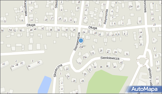 Nekla, Sienkiewicza Henryka, 21a, mapa Nekla