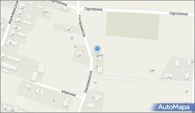 Niedoradz, Sienkiewicza Henryka, 18, mapa Niedoradz