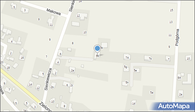 Niedoradz, Sienkiewicza Henryka, 6b, mapa Niedoradz