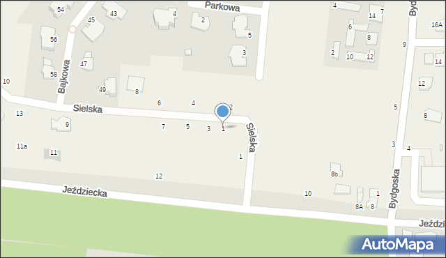 Niemcz, Sielska, 1, mapa Niemcz