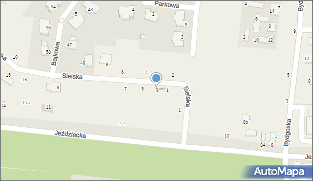 Niemcz, Sielska, 3, mapa Niemcz