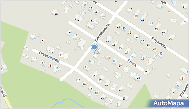 Niemodlin, Sienkiewicza Henryka, 4, mapa Niemodlin