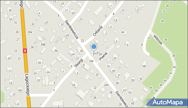 Nowa Dęba, Sienkiewicza Henryka, 27, mapa Nowa Dęba