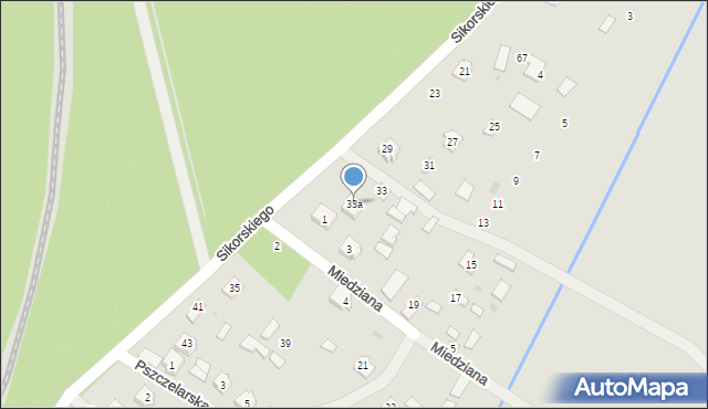 Nowa Dęba, Sikorskiego Władysława, gen., 33a, mapa Nowa Dęba