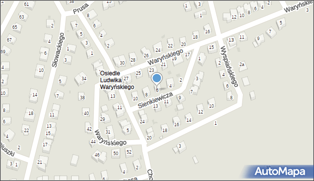 Nowa Ruda, Sienkiewicza Henryka, 6, mapa Nowa Ruda