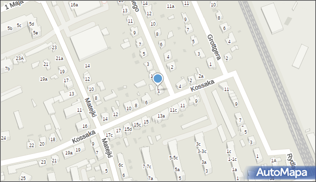 Nowa Sól, Siemiradzkiego, 1, mapa Nowa Sól