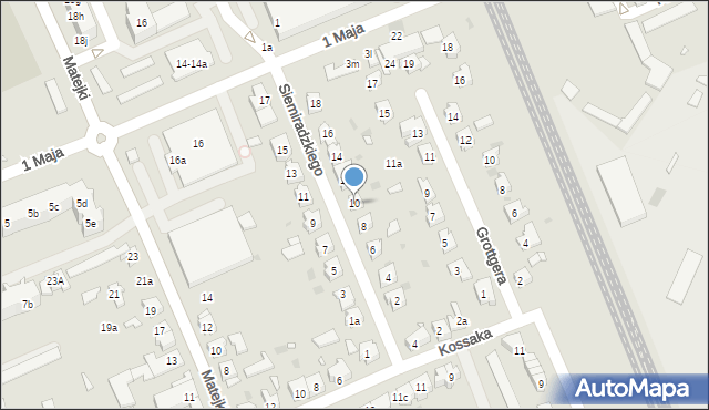 Nowa Sól, Siemiradzkiego, 10, mapa Nowa Sól