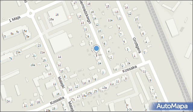 Nowa Sól, Siemiradzkiego, 3, mapa Nowa Sól