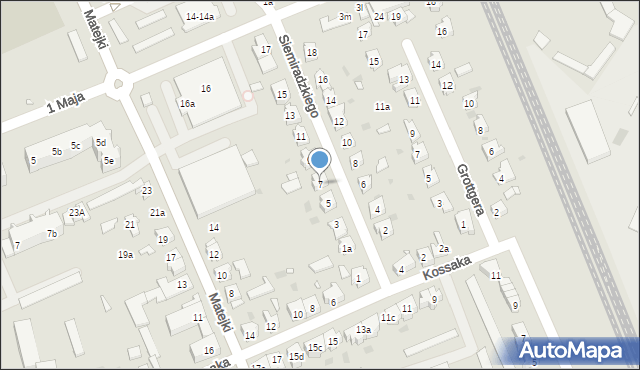 Nowa Sól, Siemiradzkiego, 7, mapa Nowa Sól