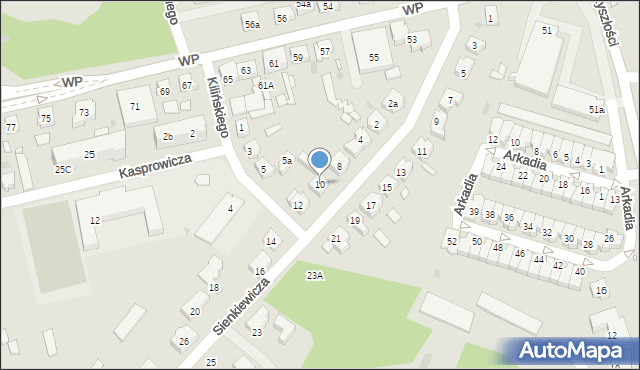 Nowa Sól, Sienkiewicza Henryka, 10, mapa Nowa Sól