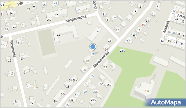 Nowa Sól, Sienkiewicza Henryka, 18, mapa Nowa Sól