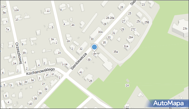 Nowa Sól, Sienkiewicza Henryka, 37, mapa Nowa Sól