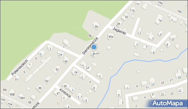 Nowa Sól, Sienkiewicza Henryka, 87, mapa Nowa Sól