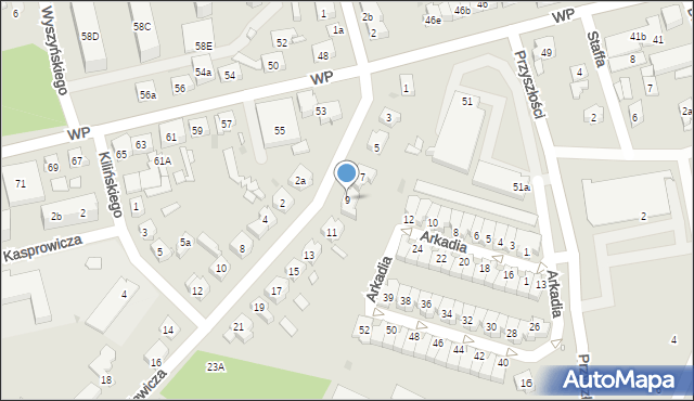 Nowa Sól, Sienkiewicza Henryka, 9, mapa Nowa Sól