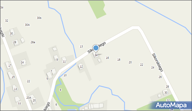 Nowa Wieś, Sikorskiego Władysława, gen., 14, mapa Nowa Wieś