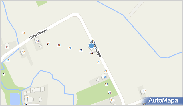 Nowa Wieś, Sikorskiego Władysława, gen., 24, mapa Nowa Wieś