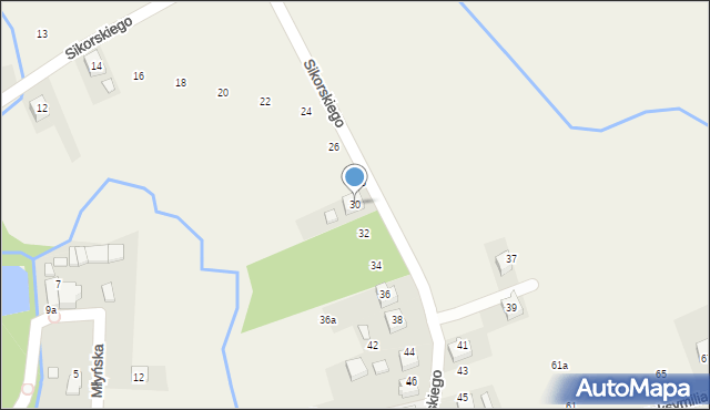 Nowa Wieś, Sikorskiego Władysława, gen., 30, mapa Nowa Wieś