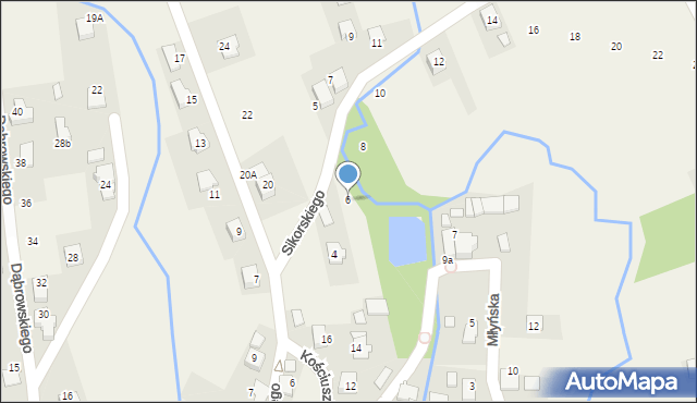 Nowa Wieś, Sikorskiego Władysława, gen., 6, mapa Nowa Wieś