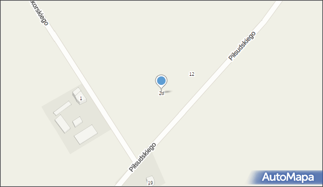 Nowa Wieś Ełcka, Sikorskiego Władysława, gen., 2d, mapa Nowa Wieś Ełcka