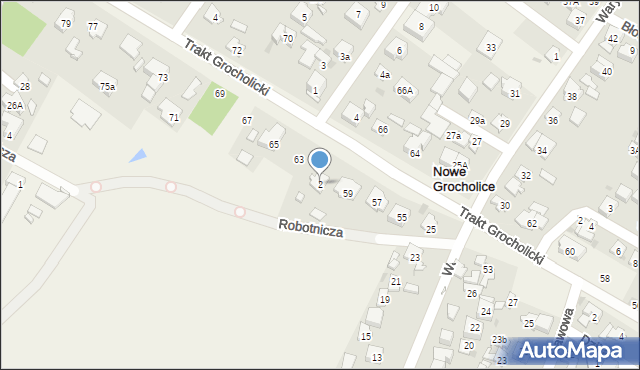 Nowe Grocholice, Sikorskiego Władysława, gen., 2, mapa Nowe Grocholice