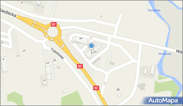 Nowe Iganie, Siedlecka, 4, mapa Nowe Iganie