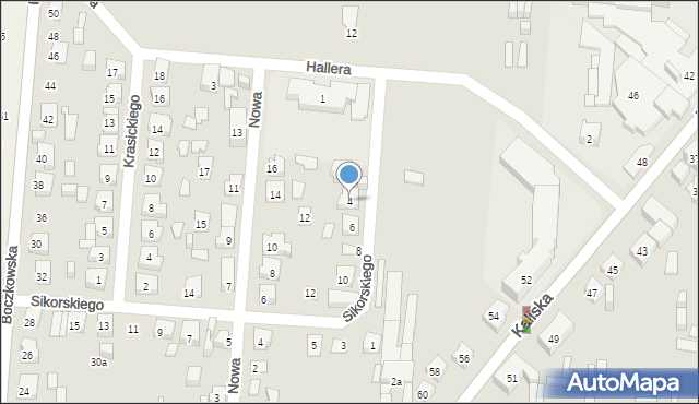 Nowe Skalmierzyce, Sikorskiego Władysława, gen., 4, mapa Nowe Skalmierzyce