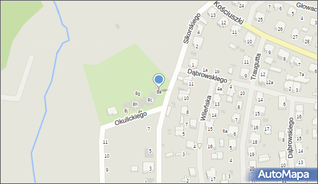 Nowogard, Sikorskiego Władysława, gen., 8a, mapa Nowogard