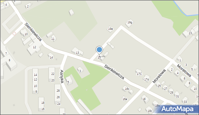 Nowogrodziec, Sienkiewicza Henryka, 15, mapa Nowogrodziec