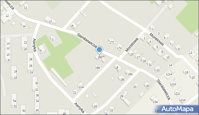 Nowogrodziec, Sienkiewicza Henryka, 16c, mapa Nowogrodziec
