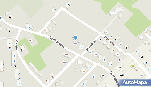 Nowogrodziec, Sienkiewicza Henryka, 17C, mapa Nowogrodziec