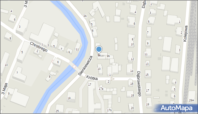 Nowy Dwór Gdański, Sienkiewicza Henryka, 9, mapa Nowy Dwór Gdański