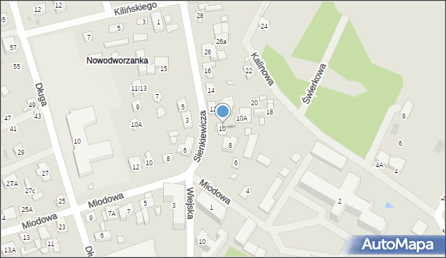 Nowy Dwór Mazowiecki, Sienkiewicza Henryka, 10, mapa Nowy Dwór Mazowiecki