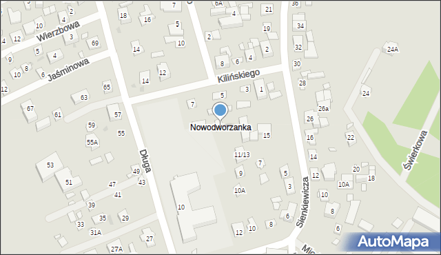 Nowy Dwór Mazowiecki, Sienkiewicza Henryka, 17, mapa Nowy Dwór Mazowiecki