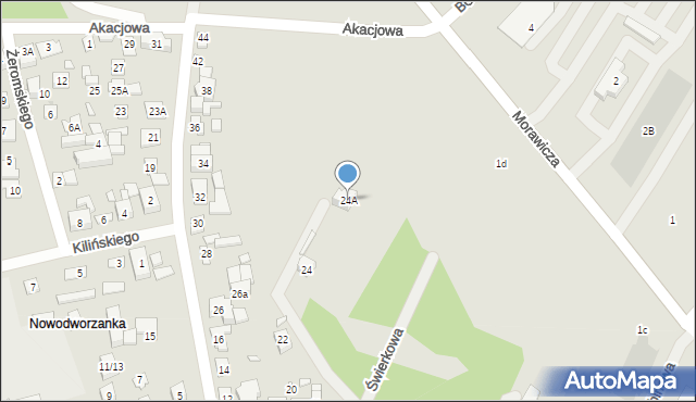 Nowy Dwór Mazowiecki, Sienkiewicza Henryka, 24A, mapa Nowy Dwór Mazowiecki